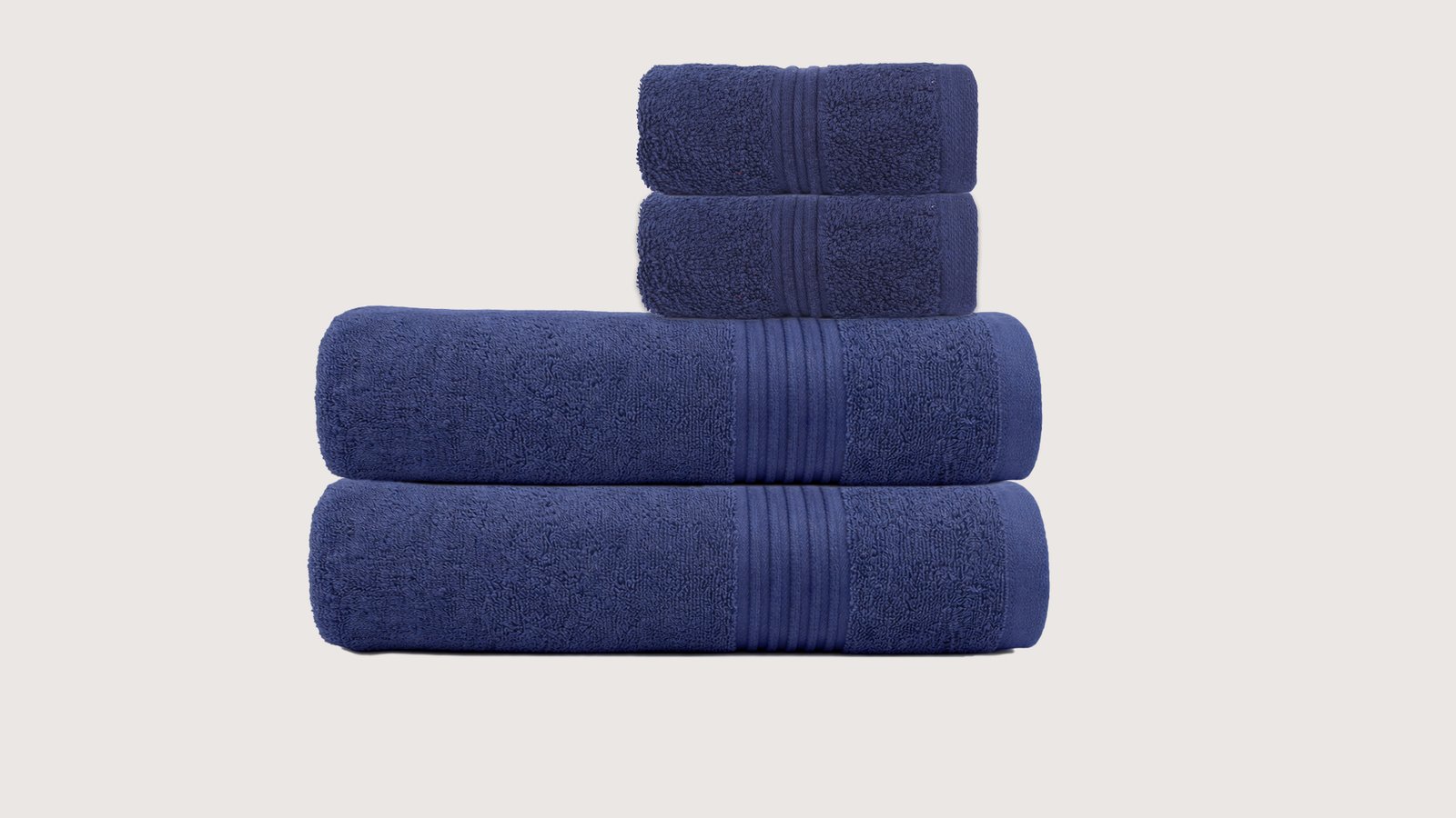 Texxora Everyday Luxe Big Family Pack | 2 Bath Towels + 2 Hand Towels | Premium Cotton Luxury Home Essentials Set