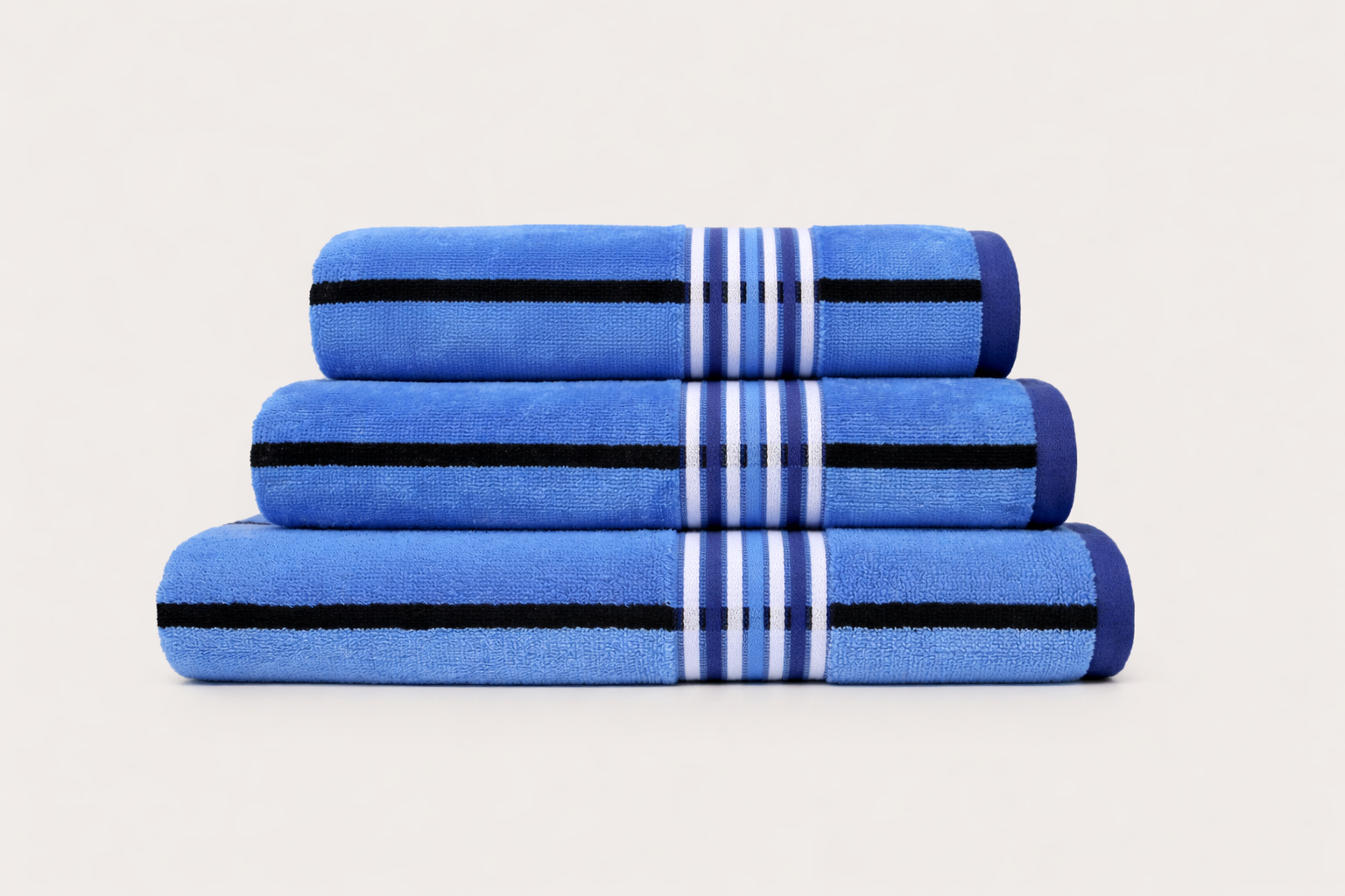 Texxora ColorWave Family Trio | Set of 3 Designer Cotton Towels | Premium Soft, Highly Absorbent & Everyday Luxury Combo - Image 7