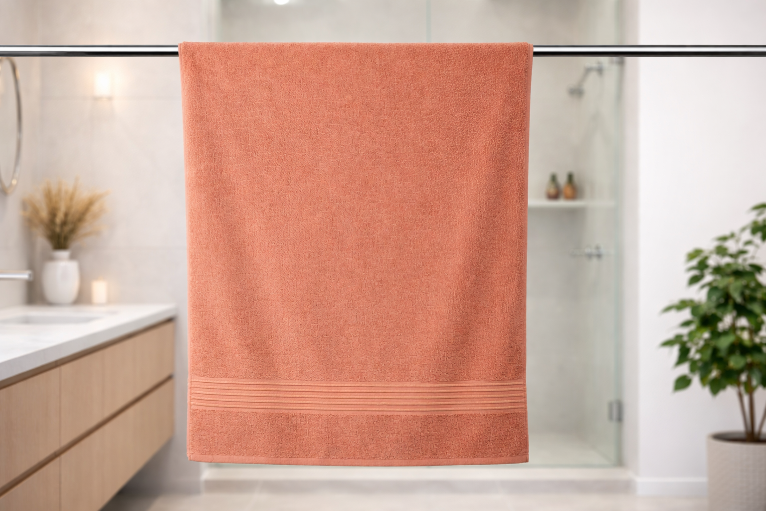 Texxora Everyday Luxe Premium Bath Towel | 76x152cm Ultra-Soft Cotton Bath Towel | Highly Absorbent Everyday Home Essential - Image 9