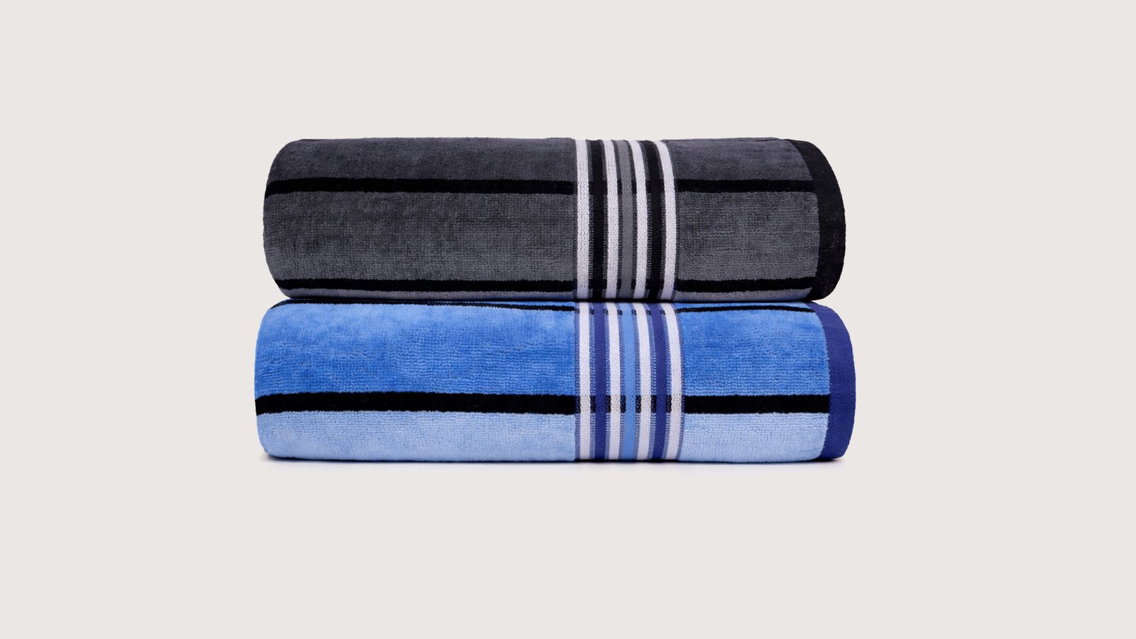 Texxora ColorWave Grande Wrap Pack of 2 | Jumbo 80x160cm Luxury Designer Cotton Towels | Ultra-Soft, High Absorbency Combo Set - Image 3