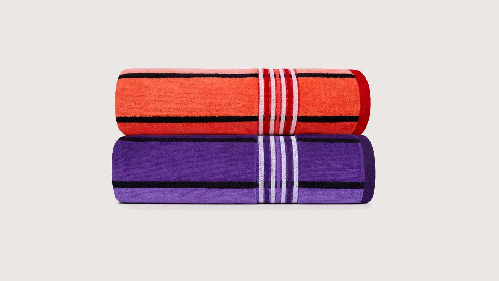 Texxora ColorWave Grande Wrap Pack of 2 | Jumbo 80x160cm Luxury Designer Cotton Towels | Ultra-Soft, High Absorbency Combo Set