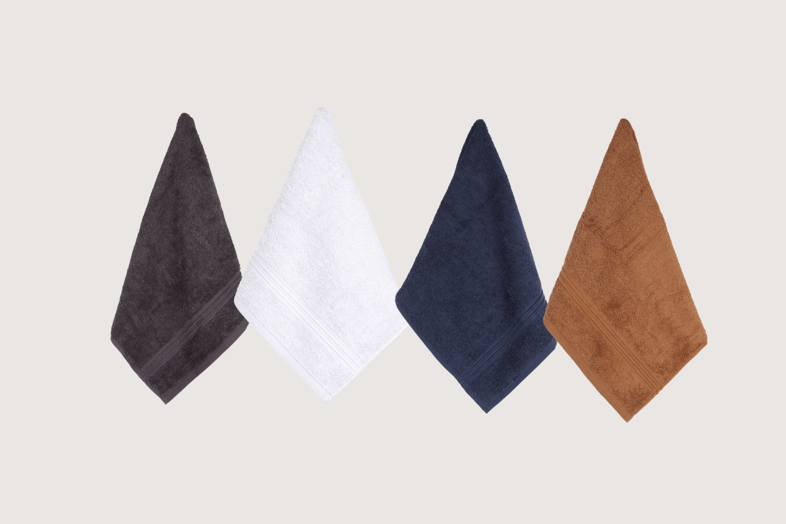 Texxora Everyday Luxe Hand Pack of 4 | 40x60cm Premium Cotton Hand Towels | Soft, Absorbent & Value Luxury Home Essential Set
